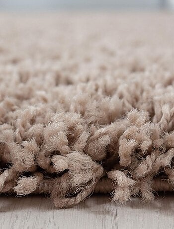 Tapis poils longs shaggy tissé motif uni UNI L