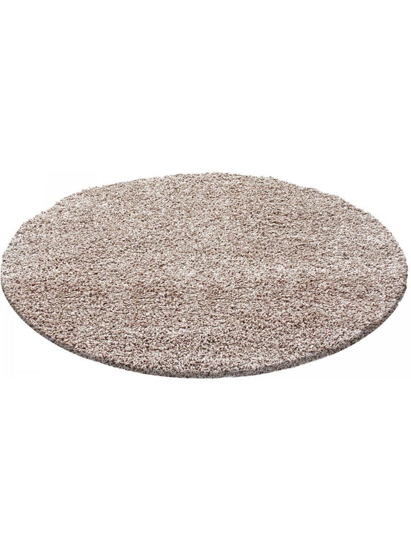 Tapis poils longs shaggy tissé motif uni UNI L Beige - Kiabi