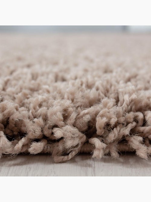 Tapis poils longs shaggy tissé motif uni UNI L - Kiabi