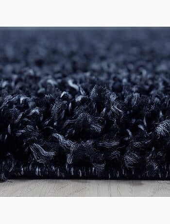Tapis poils longs shaggy tissé motif uni UNI L