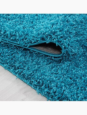 Tapis poils longs shaggy tissé motif uni UNI L