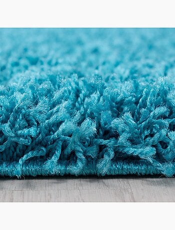 Tapis poils longs shaggy tissé motif uni UNI L