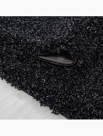 Tapis poils longs shaggy tissé motif uni UNI L