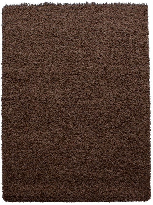 Tapis poils longs shaggy tissé motif uni UNI L - Kiabi