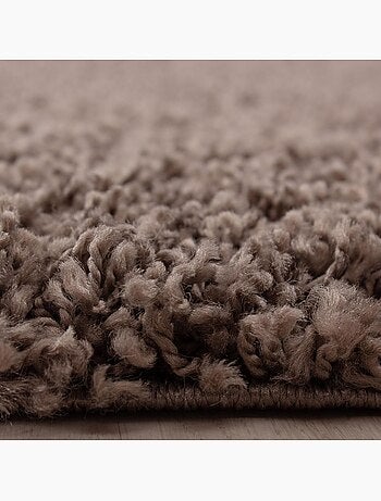 Tapis poils longs shaggy tissé motif uni UNI L
