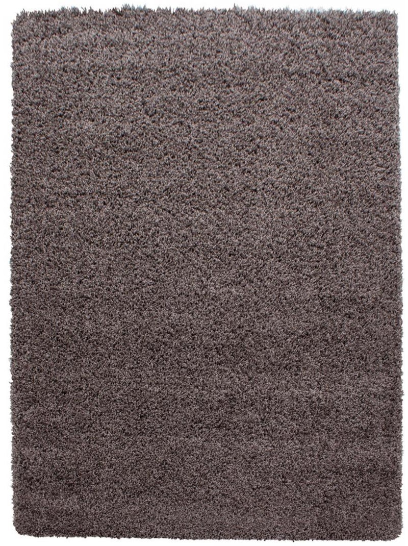 Tapis poils longs shaggy tissé motif uni UNI L Multicolore - Kiabi