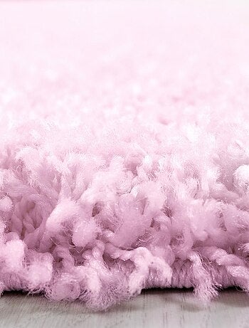 Tapis poils longs shaggy tissé motif uni UNI L