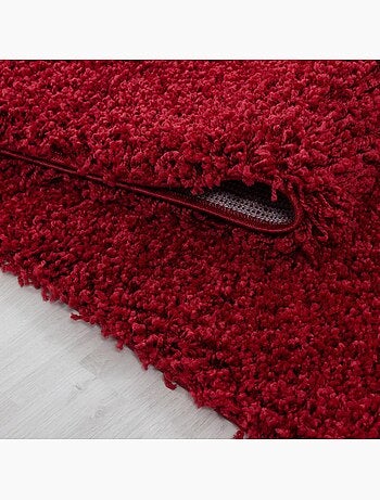 Tapis poils longs shaggy tissé motif uni UNI L