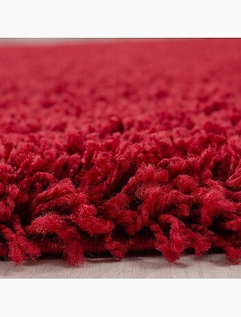 Tapis poils longs shaggy tissé motif uni UNI L