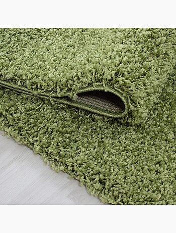 Tapis poils longs shaggy tissé motif uni UNI L