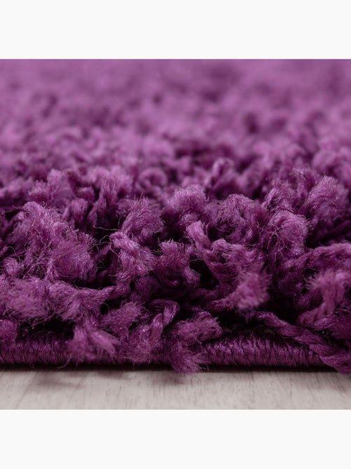 Tapis poils longs shaggy tissé motif uni UNI L - Kiabi