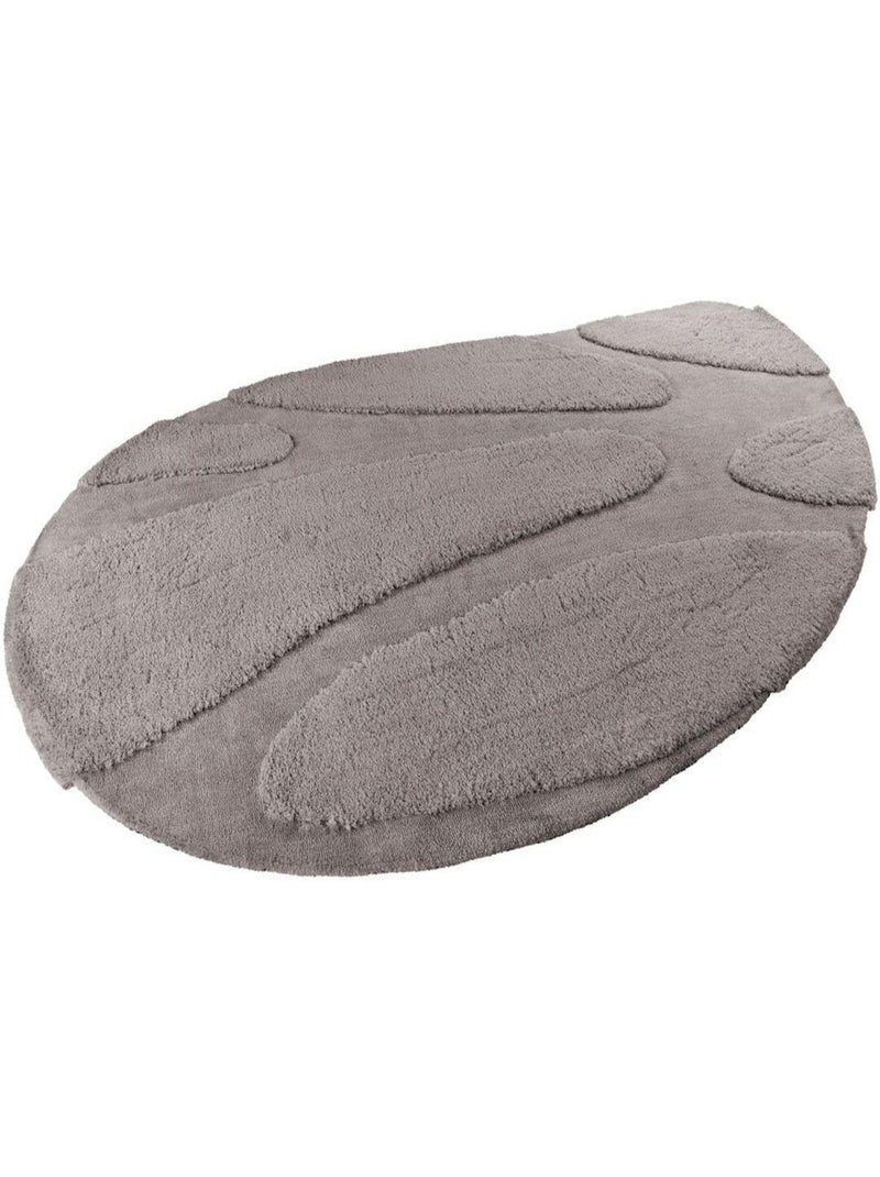 Tapis polyester recyclé effet 3D tufté Momo Gris - Kiabi