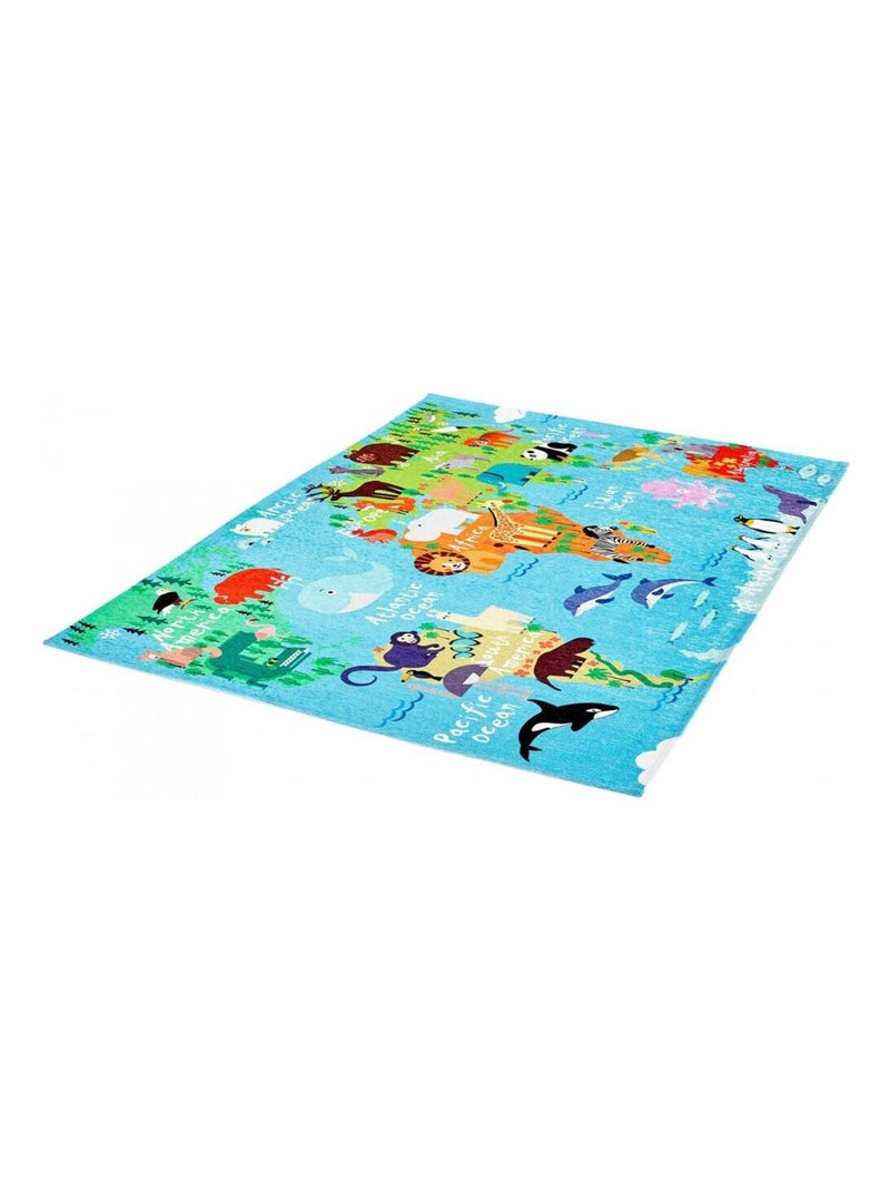 Tapis pour bébé multicolore plat World Multicolore - Kiabi