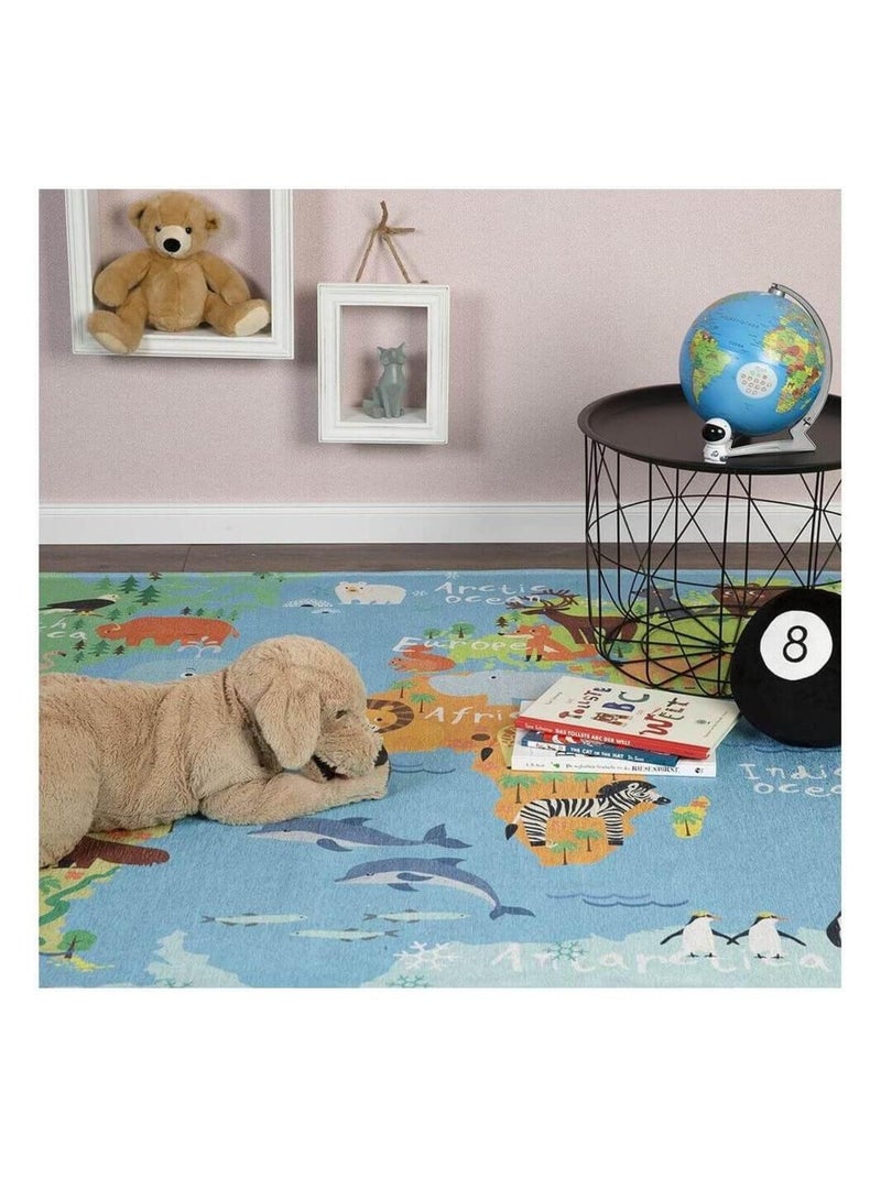 Tapis pour bébé multicolore plat World Multicolore - Kiabi