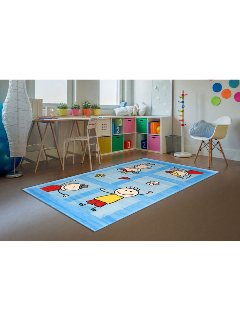 Tapis pour chambre de bébé Mila Bleu turquoise - Kiabi
