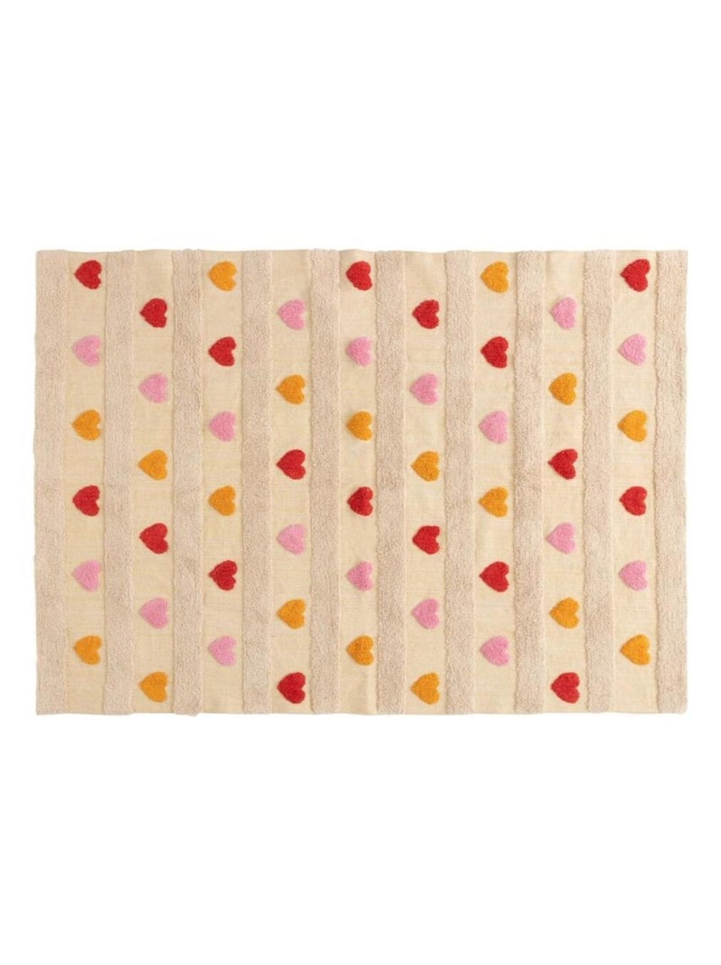Tapis pour enfant 120x170cm coton Beige - Kiabi
