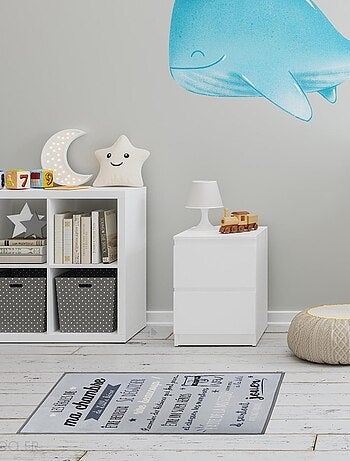 Tapis pour enfant KEHL règles de chambre gris