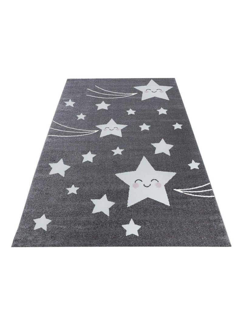 Tapis pour enfant rectangle Suzy Gris - Kiabi