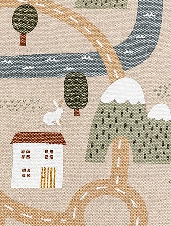 Tapis pour enfant ROUTE 100x150cm coton