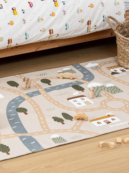 Tapis pour enfant ROUTE 100x150cm coton - Kiabi