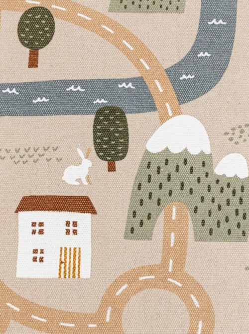 Tapis pour enfant ROUTE 100x150cm coton - Kiabi