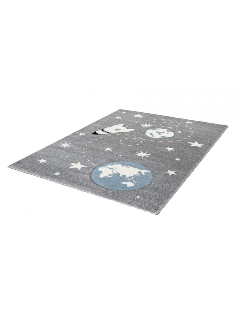 Tapis pour garçon argenté effet 3D Dessert Argenté - Kiabi