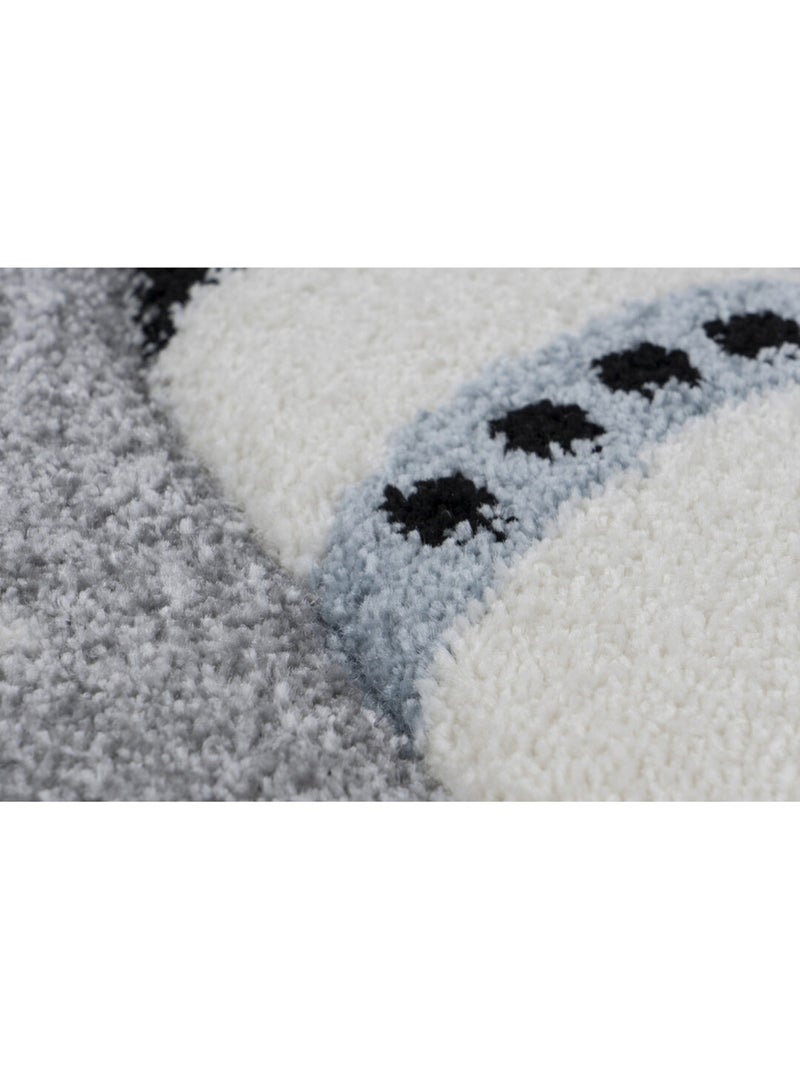 Tapis pour garçon argenté effet 3D Dessert Argenté - Kiabi