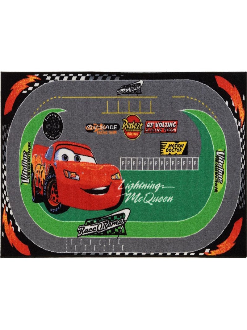 Tapis pour garçon circuit Disney Cars Racing Multicolore - Kiabi