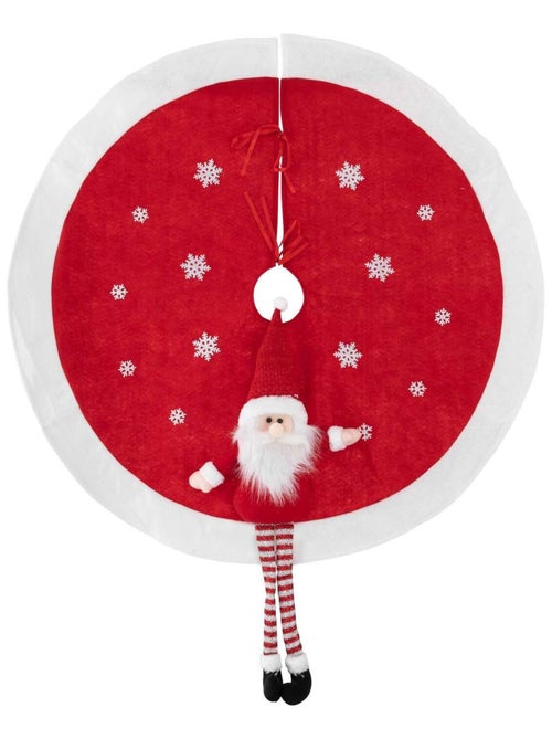 Tapis pour sapin de Noël père Noël - Kiabi
