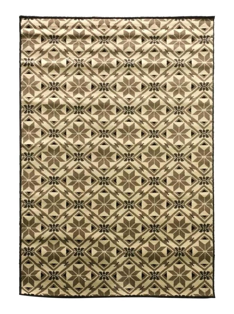 Tapis pour une chambre ou une entrée tissé LYN49 CARODE Beige - Kiabi