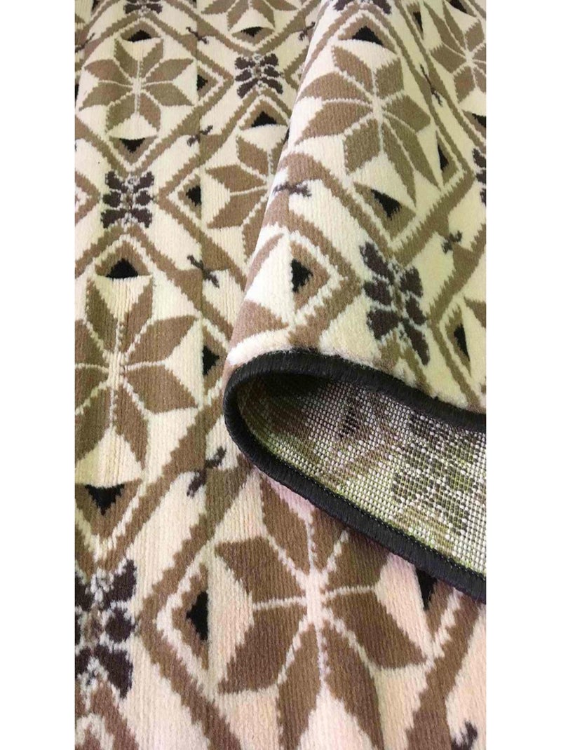Tapis pour une chambre ou une entrée tissé LYN49 CARODE Beige - Kiabi
