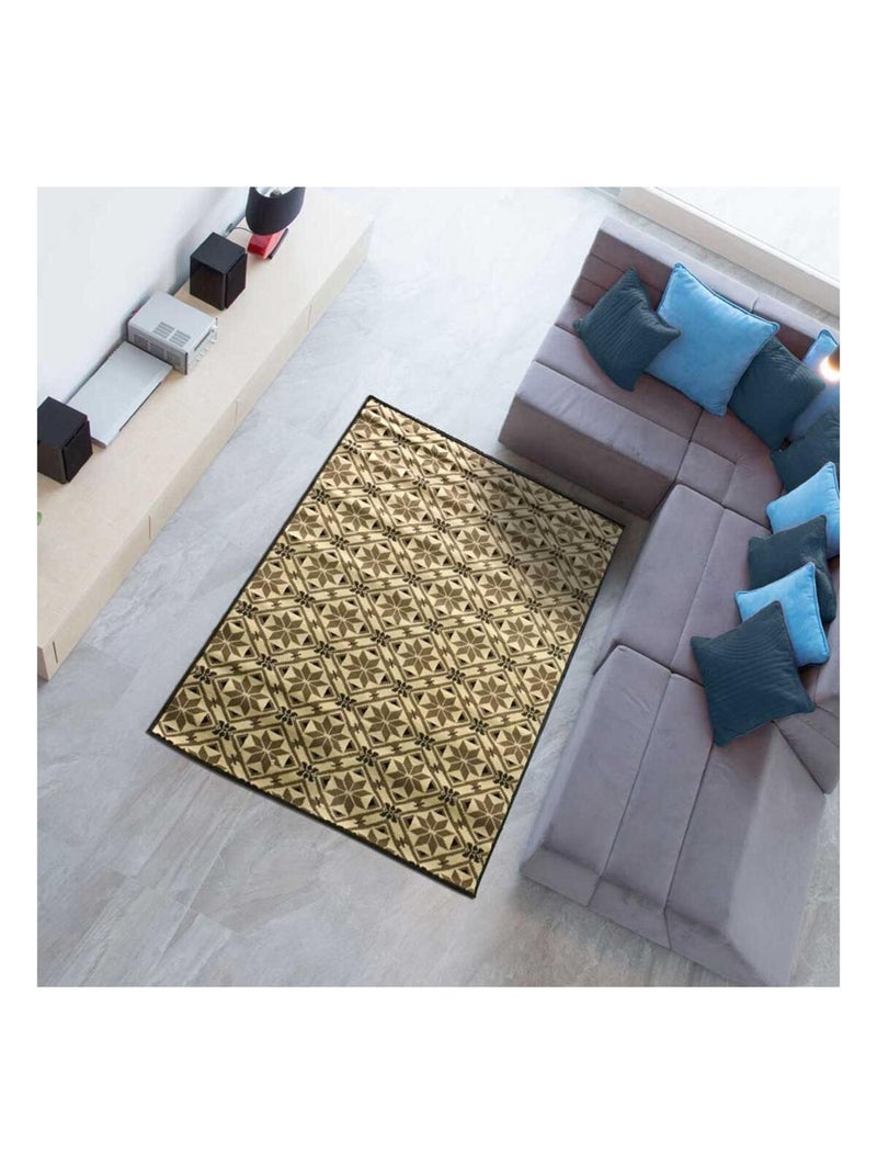 Tapis pour une chambre ou une entrée tissé LYN49 CARODE Beige - Kiabi