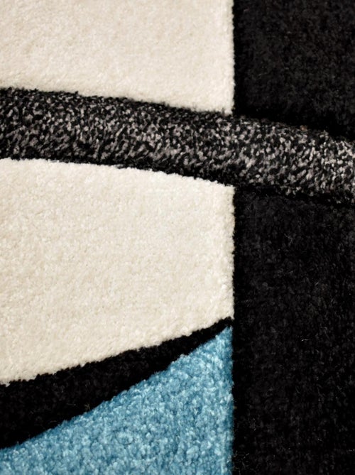 Tapis pour une chambre ou une entrée tissé motif damier LYN8 COMMA - Kiabi