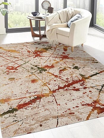 Tapis pour une chambre ou une entrée tissé motif ethnique ABTRACT