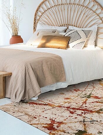 Tapis pour une chambre ou une entrée tissé motif ethnique ABTRACT