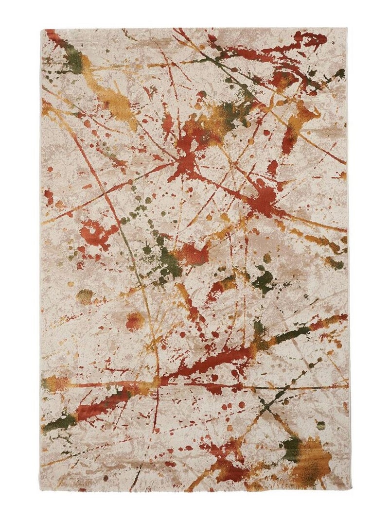 Tapis pour une chambre ou une entrée tissé motif ethnique ABTRACT Multicolore - Kiabi