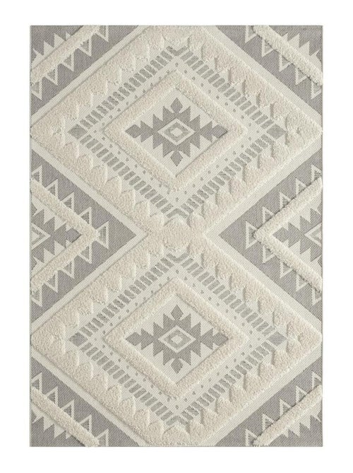 Tapis pour une chambre ou une entrée tissé motif ethnique BAIME - Kiabi