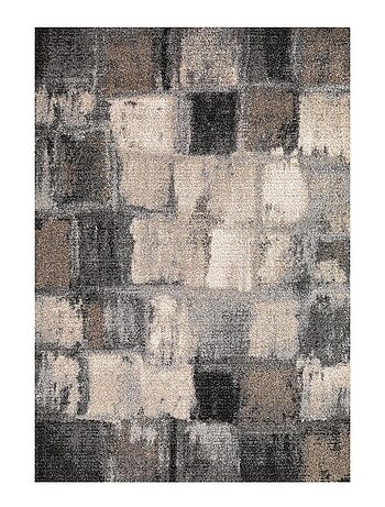 Tapis pour une chambre ou une entrée tissé motif géométrique CALEGANT