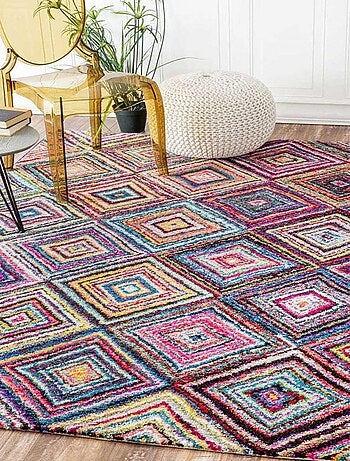 Tapis pour une chambre ou une entrée tissé motif géométrique LYN6 CARI