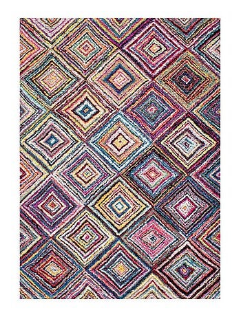 Tapis pour une chambre ou une entrée tissé motif géométrique LYN6 CARI