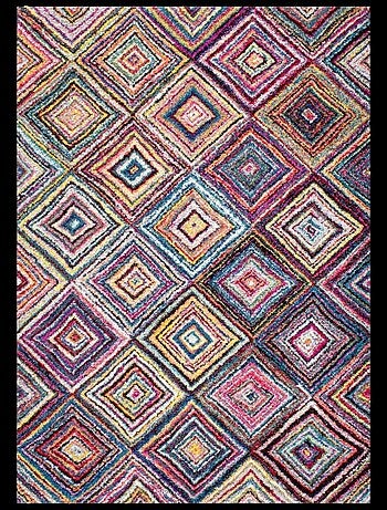 Tapis pour une chambre ou une entrée tissé motif géométrique LYN6 CARI