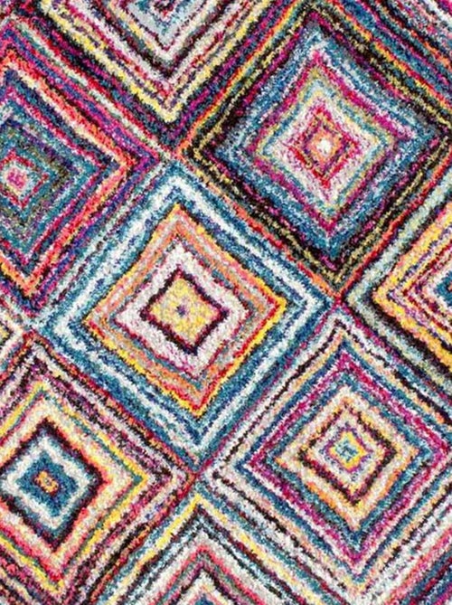 Tapis pour une chambre ou une entrée tissé motif géométrique LYN6 CARI - Kiabi