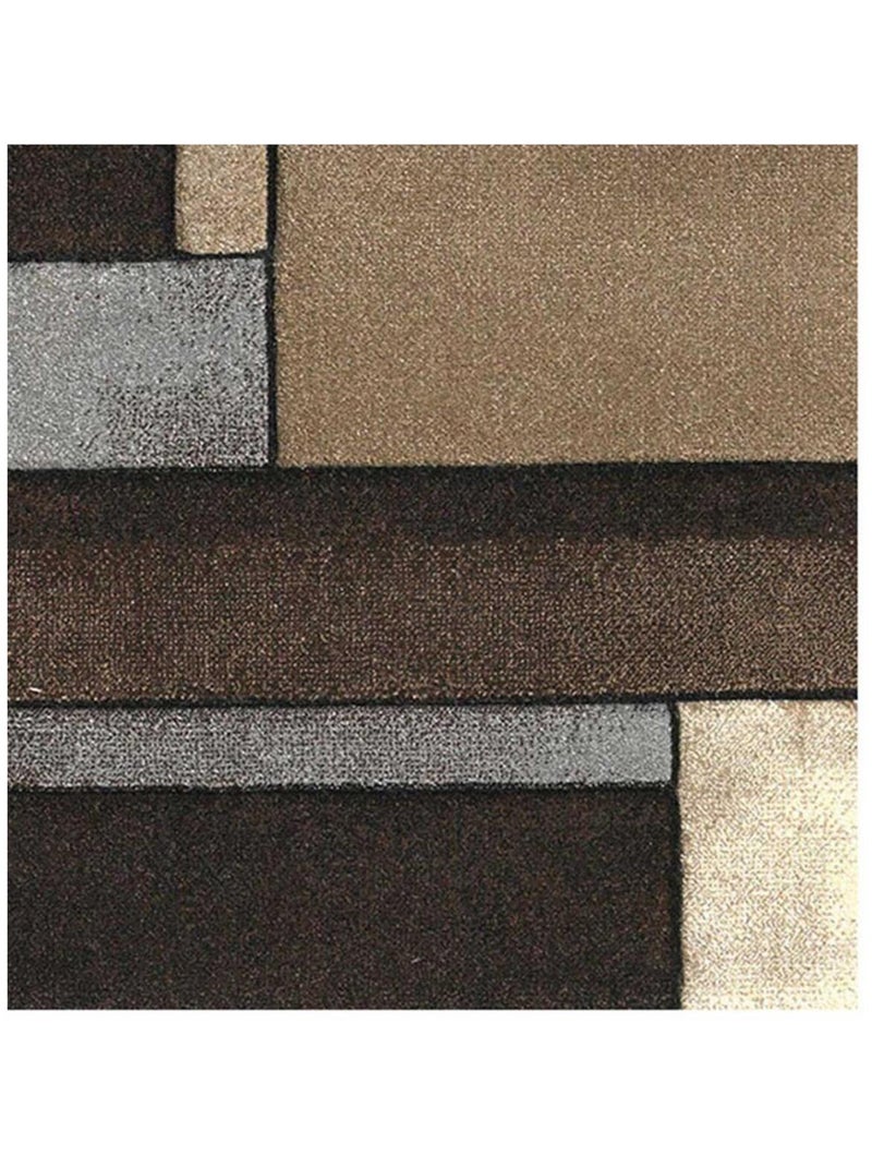 Tapis pour une chambre ou une entrée tissé motif géométrique LYN8 GEOME Ecru - Kiabi