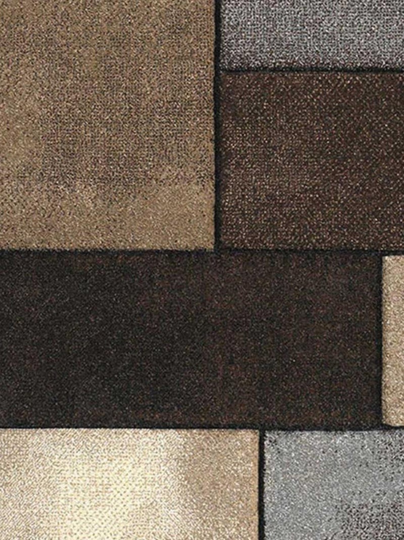 Tapis pour une chambre ou une entrée tissé motif géométrique LYN8 GEOME Ecru - Kiabi