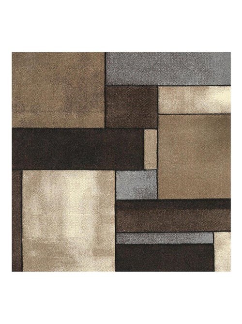 Tapis pour une chambre ou une entrée tissé motif géométrique LYN8 GEOME - Kiabi