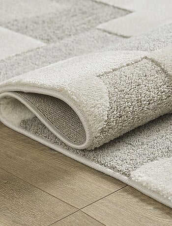 Tapis pour une chambre ou une entrée tissé motif simple LYN9 CERGEO