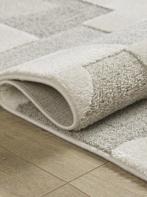 Tapis pour une chambre ou une entrée tissé motif simple LYN9 CERGEO - Kiabi