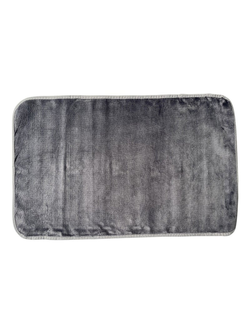 Tapis PROMO LINGE gris anthracite - Kiabi