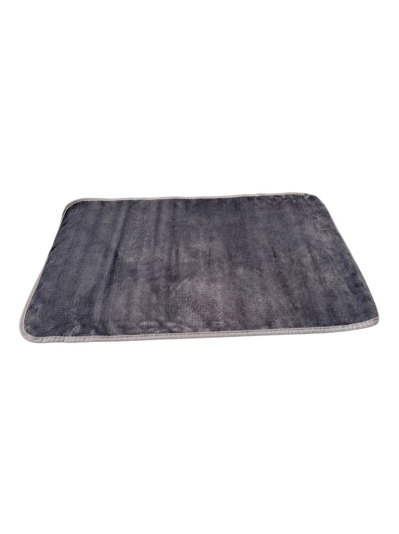 Tapis PROMO LINGE gris anthracite - Kiabi