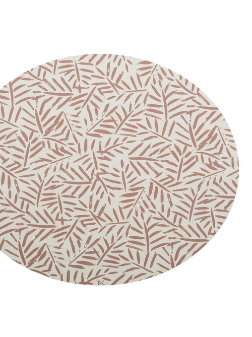 Tapis protège sol rond feuille LEAVES SEA SHELL - Kiabi